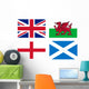 Uk Flags Wall Mural