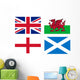 Uk Flags Wall Mural