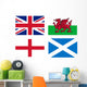 Uk Flags Wall Mural