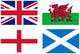 Uk Flags Wall Mural