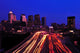 Philadelphia Skyline Night Winter Wall Mural