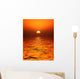 golden orb sunset Wall Mural