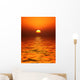 golden orb sunset Wall Mural
