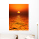 golden orb sunset Wall Mural
