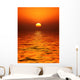 golden orb sunset Wall Mural