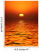golden orb sunset Wall Mural