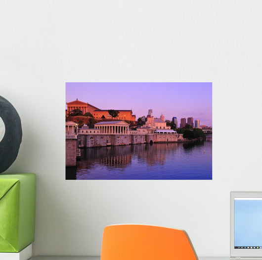 Philadelphia Waterworks Schuylkill River Wall Decal