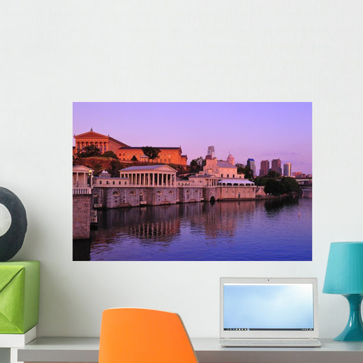 Philadelphia Waterworks Schuylkill River Wall Decal