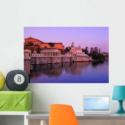 Philadelphia Waterworks Schuylkill River Wall Decal