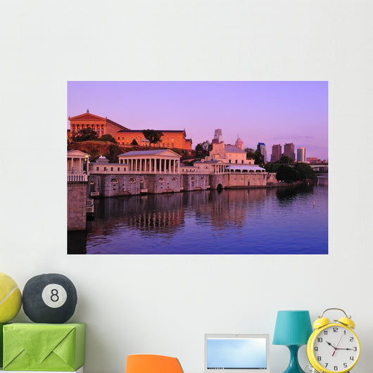 Philadelphia Waterworks Schuylkill River Wall Decal