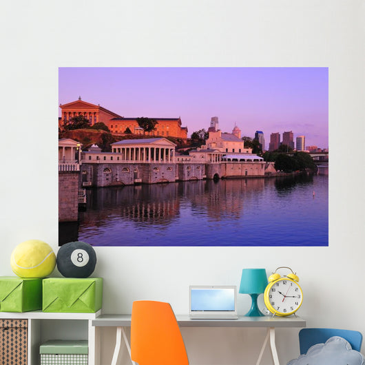 Philadelphia Waterworks Schuylkill River Wall Decal
