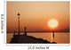 Tramonto sul lago di garda con siloutte di uomo Wall Mural