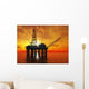 Oil Rig Wall Mural