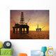Oil rigs Wall Mural