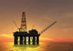 Oil Rig Wall Mural