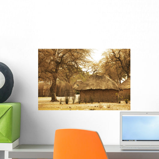 African huts Wall Mural