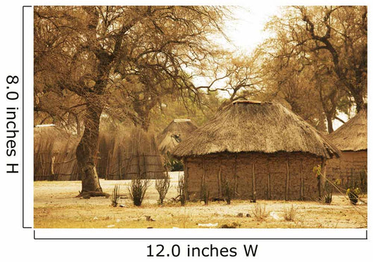 African huts Wall Mural