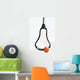 Lacrosse Stick and Ball Wall Decal