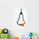 Lacrosse Stick and Ball Wall Decal