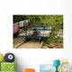 cambodian bamboo train Wall Mural