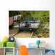 cambodian bamboo train Wall Mural