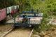 cambodian bamboo train Wall Mural
