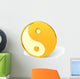 Yellow Yin-yang Wall Decal