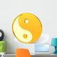 Yellow Yin-yang Wall Decal