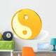 Yellow Yin-yang Wall Decal