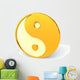 Yellow Yin-yang Wall Decal