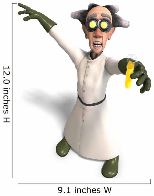 Mad Scientist Wall Decal