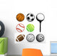 Footballbaseballbasketballtennisbowlinggolfand Soccer Wall Decal Sticker Set