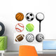 Footballbaseballbasketballtennisbowlinggolfand Soccer Wall Decal Sticker Set
