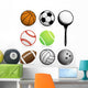Footballbaseballbasketballtennisbowlinggolfand Soccer Wall Decal Sticker Set