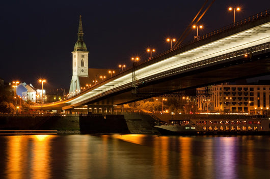 Bratislava at Night Wall Mural