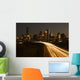 Downtown Houston behind Highway Wall Mural