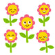 Kids Cute Cartoon Flower Wall Decal Sticker Set