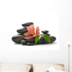 Zen Lily Spa Stones Wall Decal