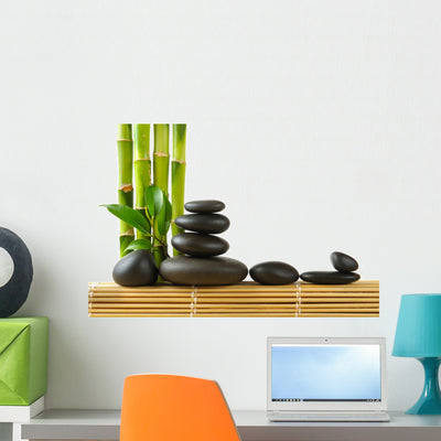 Spa Wall Decal shown on a wall