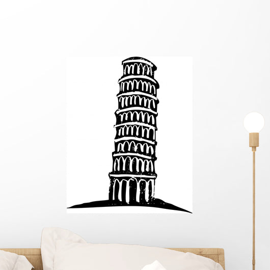 Leaning Tower of Pisa Wall Decal