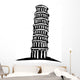 Leaning Tower of Pisa Wall Decal