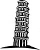 Leaning Tower of Pisa Wall Decal