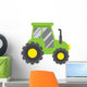 Baby Green Flat Tractor Wall Decal