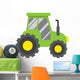 Baby Green Flat Tractor Wall Decal