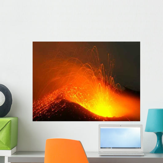 Volcanic Eruption Wall Decal Design 1
