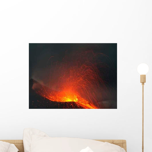 Beacon Mediterranean Stromboli Volcano Wall Mural