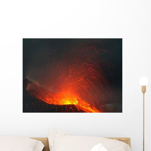 Beacon Mediterranean Stromboli Volcano Wall Mural