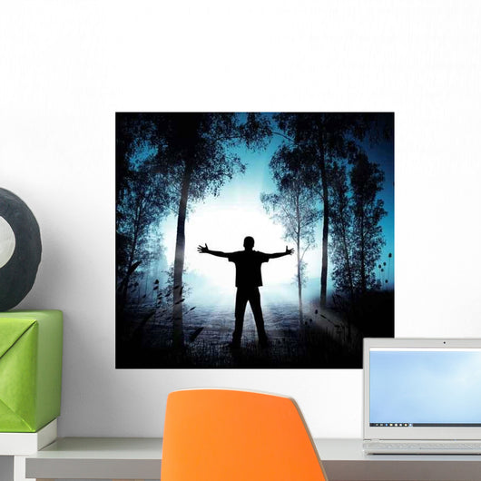 Mystic Forest and Silhouette Wall Decal Design 4