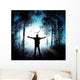 Mystic Forest and Silhouette Wall Decal Design 3