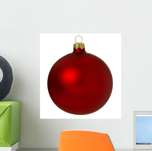 Red Christmas Bauble Wall Decal